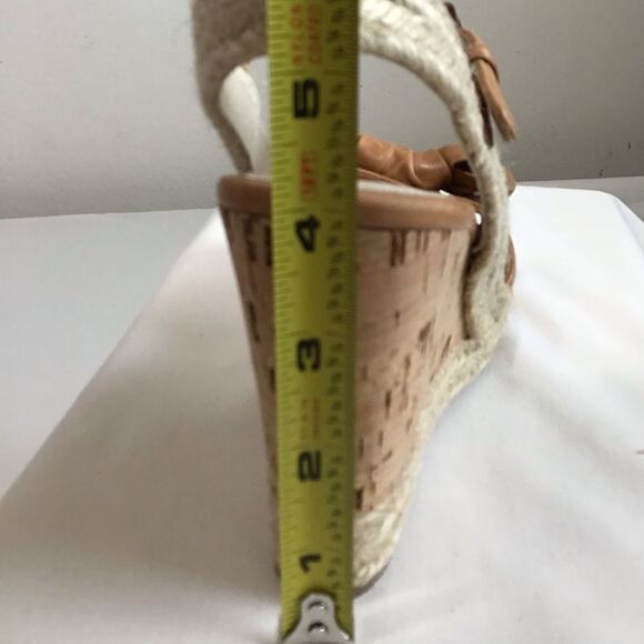 Prada Napa Aviator Bow Espadrille Sandal Wedges Size 36 - Picture 12 of 15